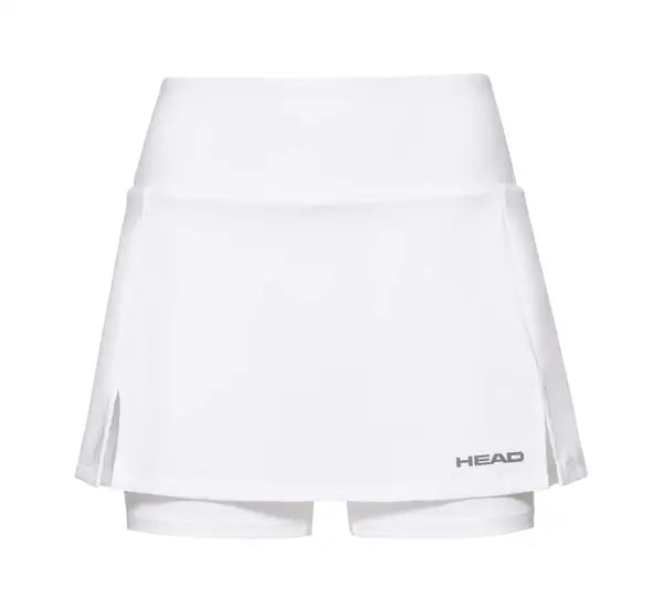 Falda Tenis Mujer Head Club Basic Blanca
