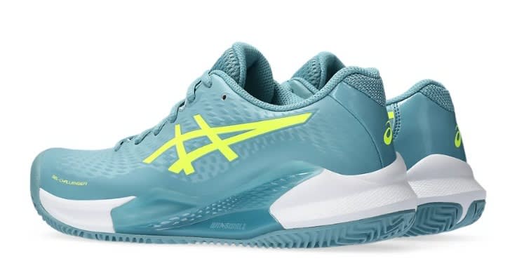 Zapatilla Asics Gel Challenger 14 Clay Gris Blue/Safety Yellow