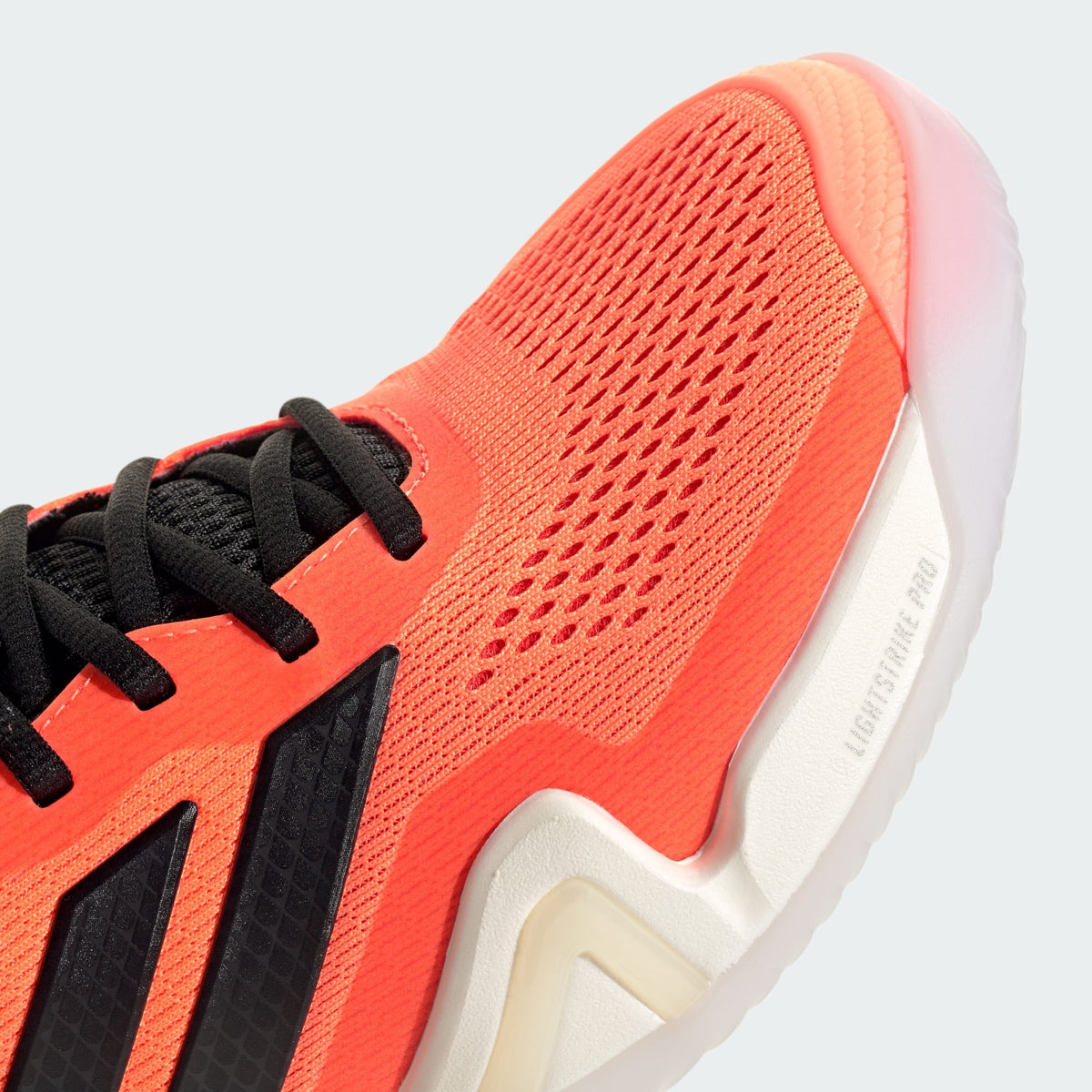 Detalle adidas Barricade 14 naranjo