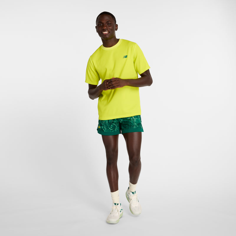 Polera Hombre Tenis New Balance Amarilla
