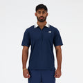 Polera Tenis Hombre New Balance Tournament Polo Azul