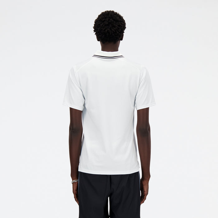 Polera Tenis Hombre New Balance Tournament Polo Blanca